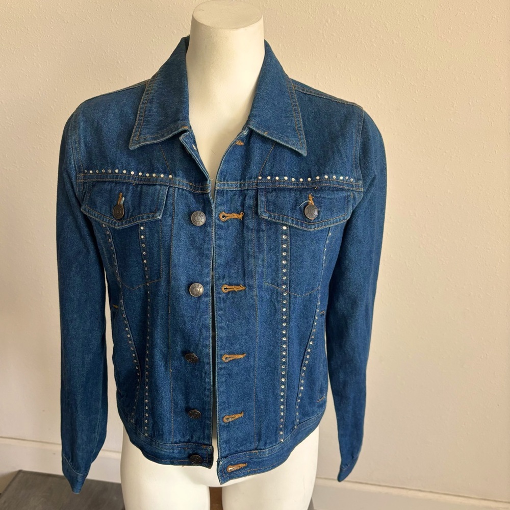 Vintage Luba Rhinestone Jean Jacket 🤠